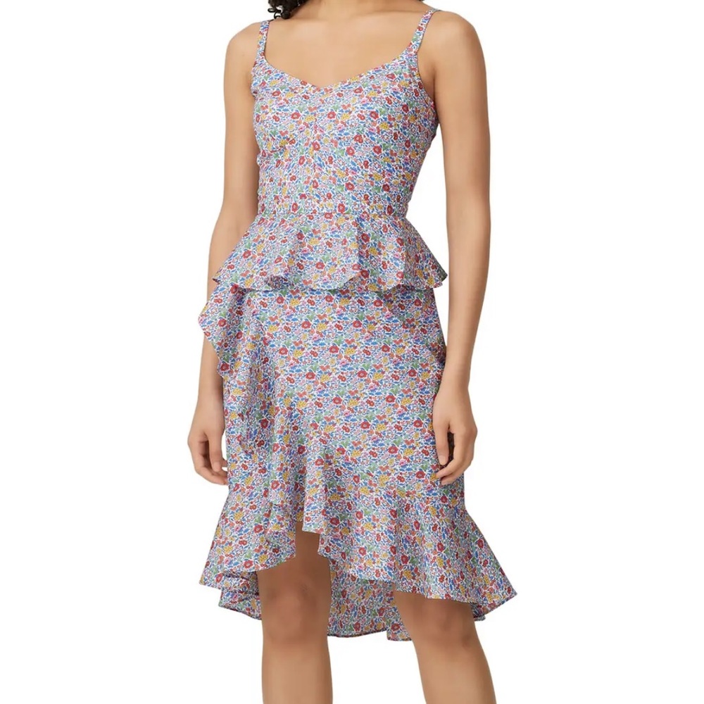 RARE J. Crew Liberty Fabric Floral Cotton Ruffle Dress Y19
